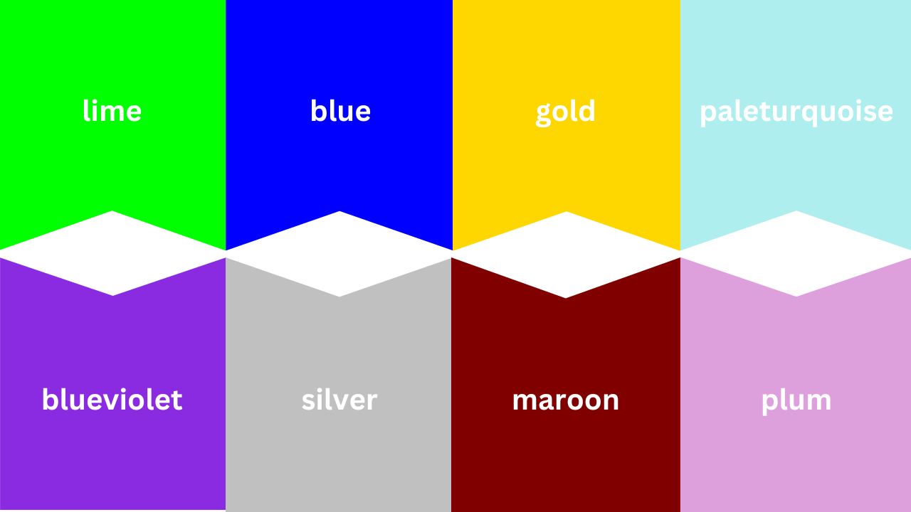 CSS 中的 HTML 颜色